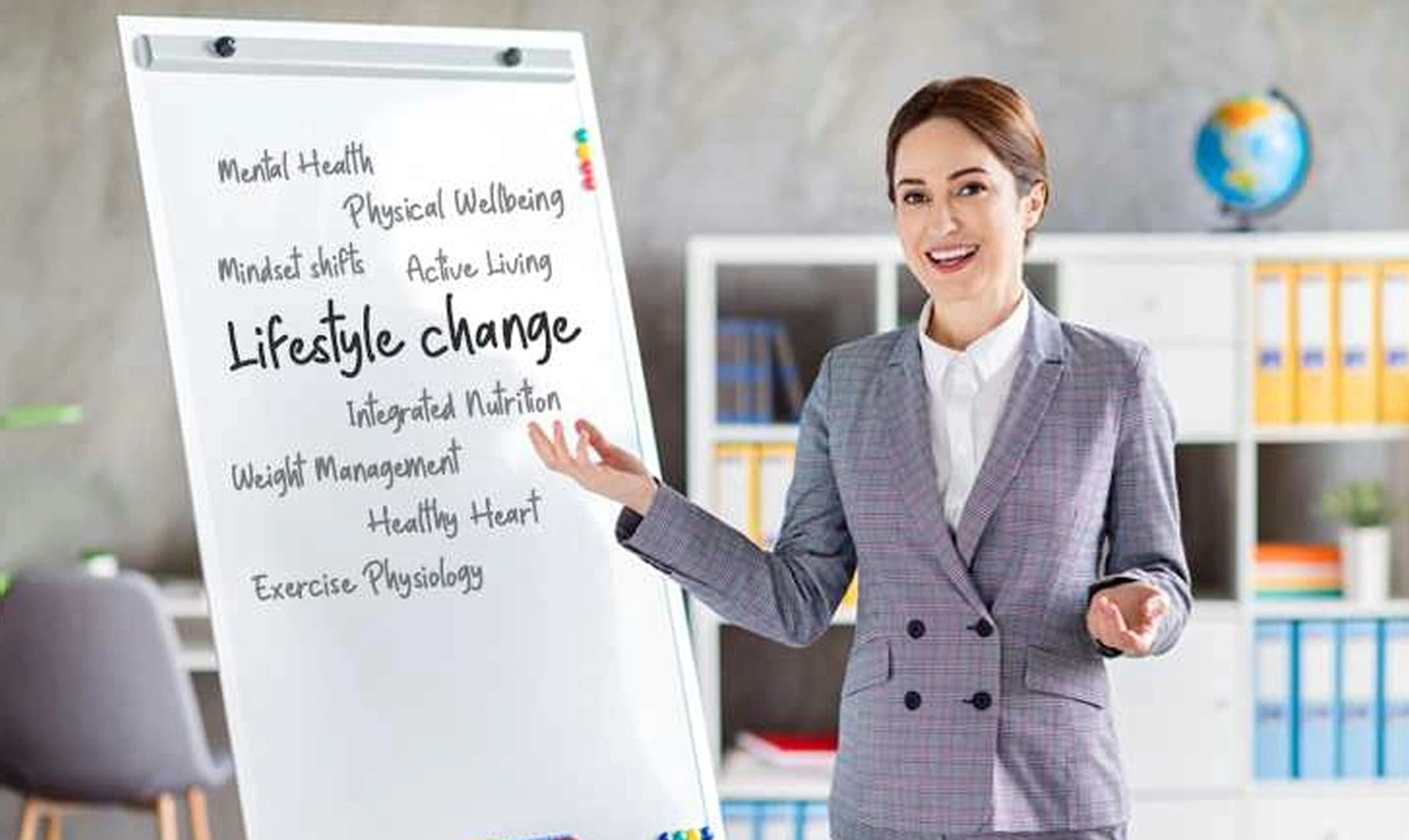 Executive coaching session with business professionals
